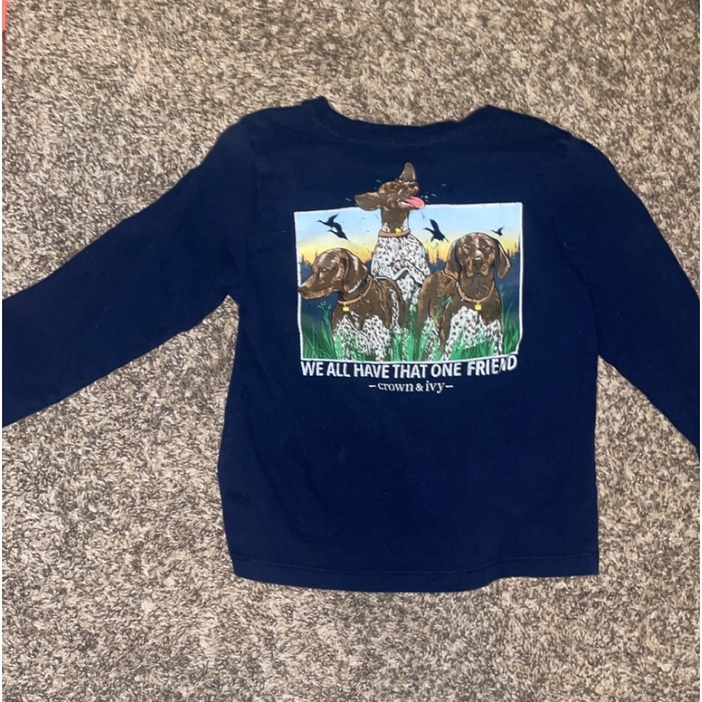 Boys size 6 Crown & Ivy long sleeve T Shirt